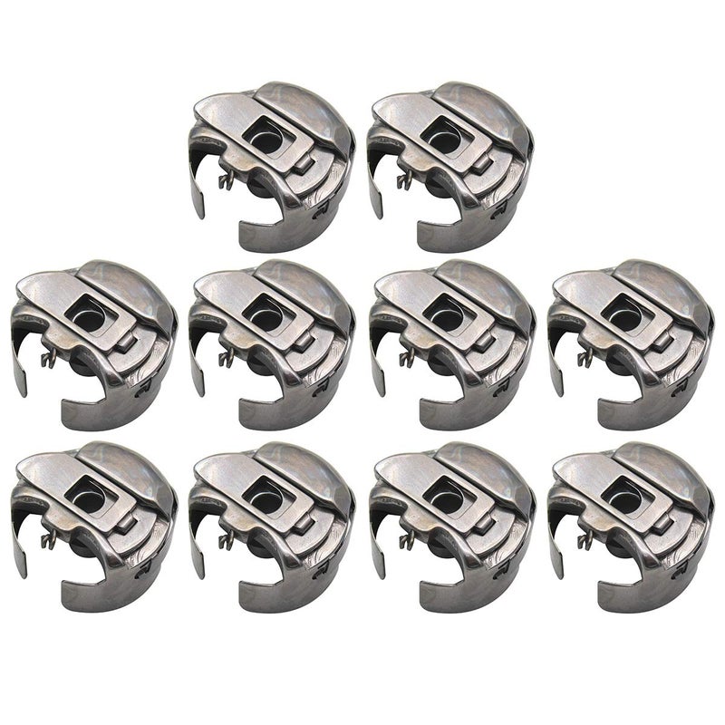 CKPSMS Brand - # BC-DBZ(3)-NBL Small L Size Pigtail Embroidery Bobbin Cases Compatible with/Replacement for Barudan Brand Melco Brand SWF Brand Tajima Brand Ricoma Brand MT-1501(10PCS) - Image 1